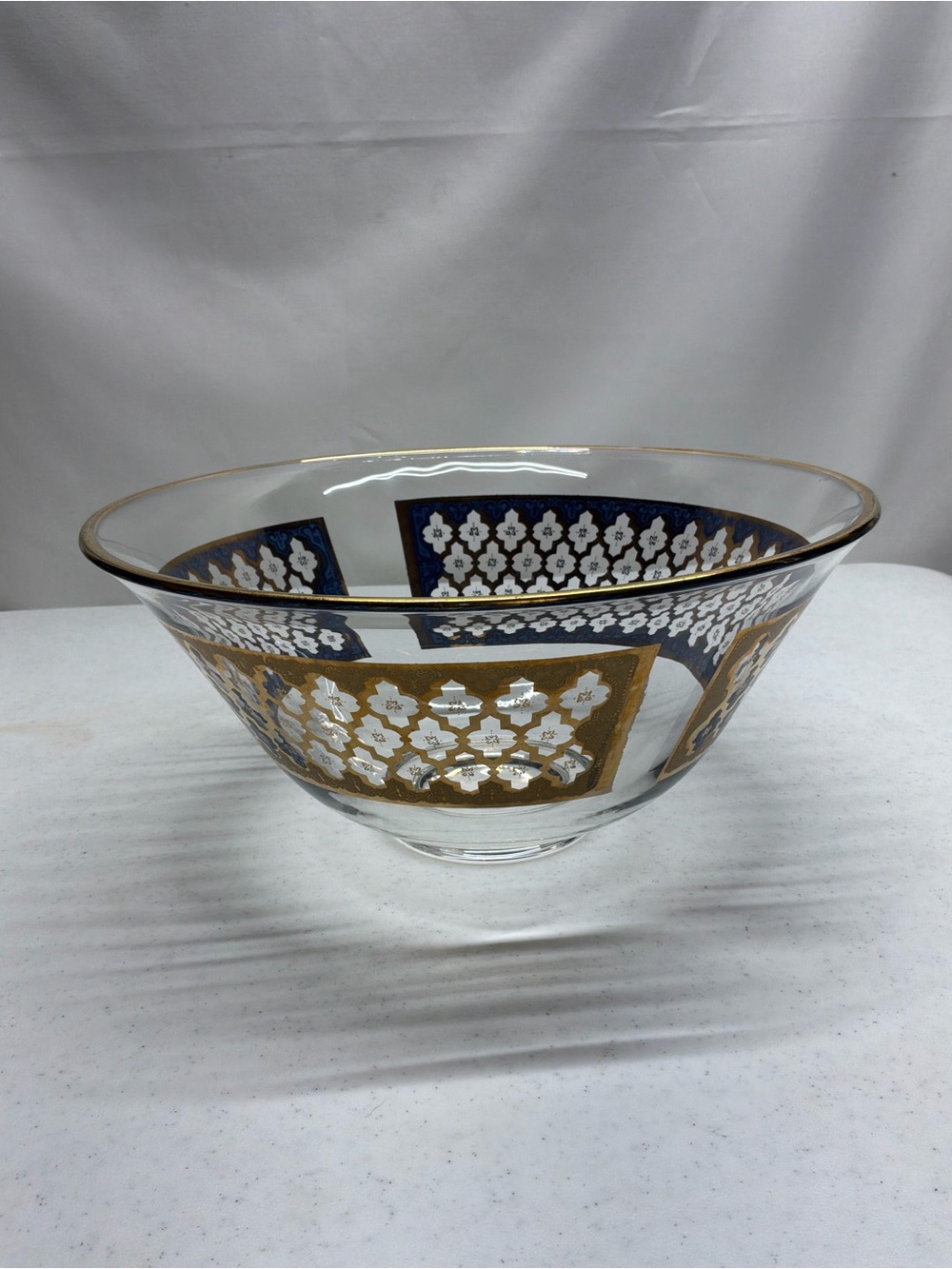 Culver MCM 22K Gold Valencia Pattern Vintage Serving Bowl